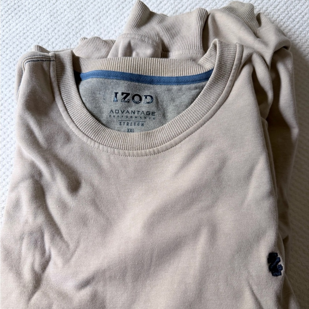 Izod Light Tan / Taupe Sweatshirt